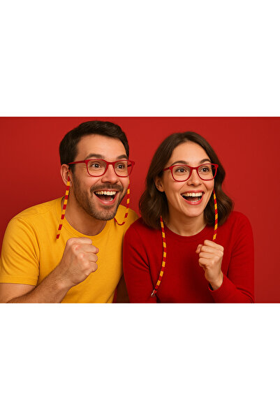 Oxxop Accessory حبل نظارات أصفر وأحمر من TARAFTAR