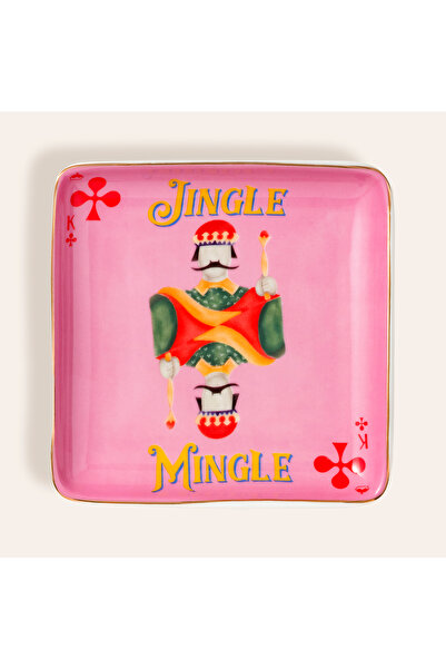 Zsa Zsa Zsu Luohu Porselen Tabak 12x12x2 Cm Pembe