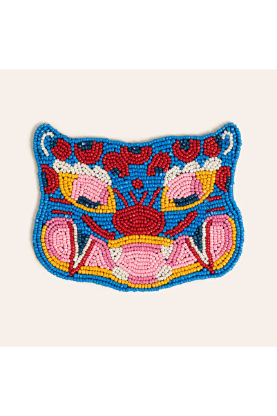 Zsa Zsa Zsu Dadrı Cam - Polyester Bardak Altlığı 11x10 Cm Mavi