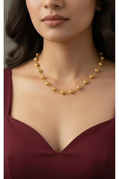 kuyumcu nurettin 8,50 gr (GRAM) Orta Boy Nohutlu Kolye 22 Ayar Altın