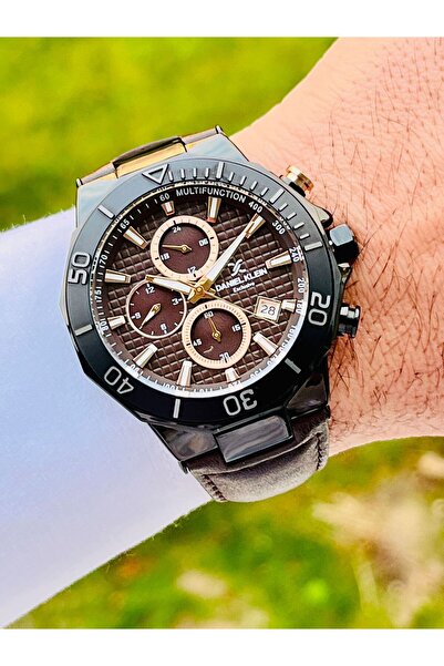 Daniel Klein Exclusive Fonksiyonlu Erkek Kol Saati Deri Kayış 3 Atm Su Geçirm...