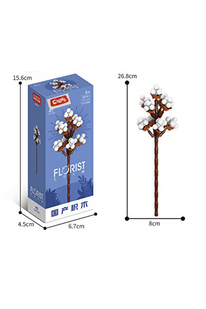 CToys Plant Series Florist Block Cotton 8856-2 – 111 Parça Çiçek Yapı Bloklar...