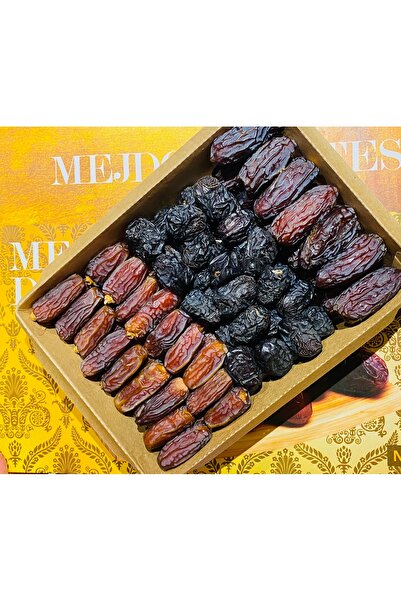 MARİFET HURMA 🟫 Hediyelik Lüks Doğal Tatlı Medine Hurma Paketi – 3’lü İri Bo...