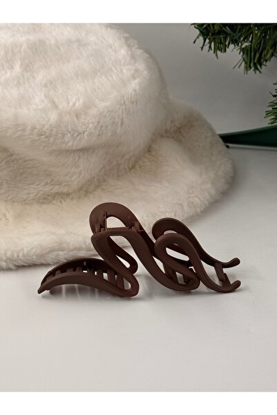 kamilasilver 4 al 3 öde XL Mat kahverengi Kelebek Saç Tokası – Büyük Boy Kaym...