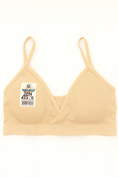 Dondeza Ribbed Double Breasted Bustier with Rope Strap - 1 Piece