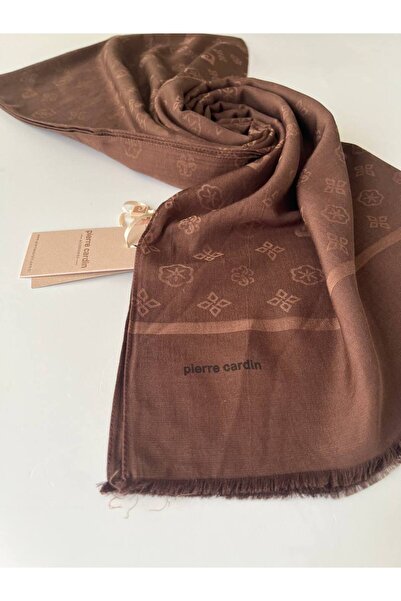 Pierre Cardin Brown Cotton Shawl - Stylish and Comfortable