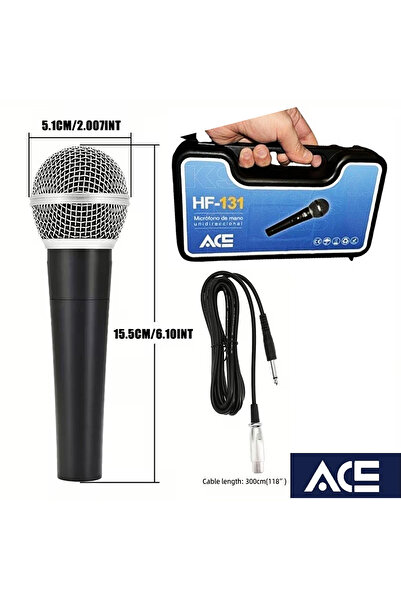 FRANSUA Ace Hf131 Kablolu Dinamik Solist Mikrofon Seti