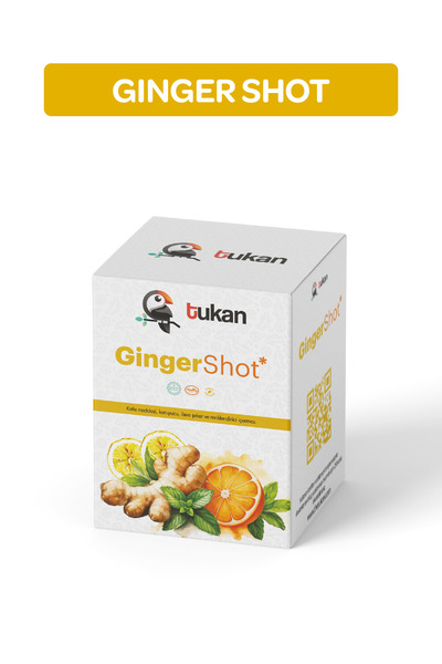 The Tukan Ginger Shot (Zencefil, Portakal, Limon, Zerdeçal, Karabiber)
