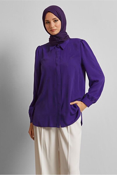 Alvina Stone Printed Bluz 45721