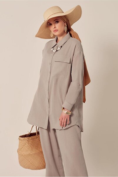 Alvina Cotton Muslin Pants Suit 45555