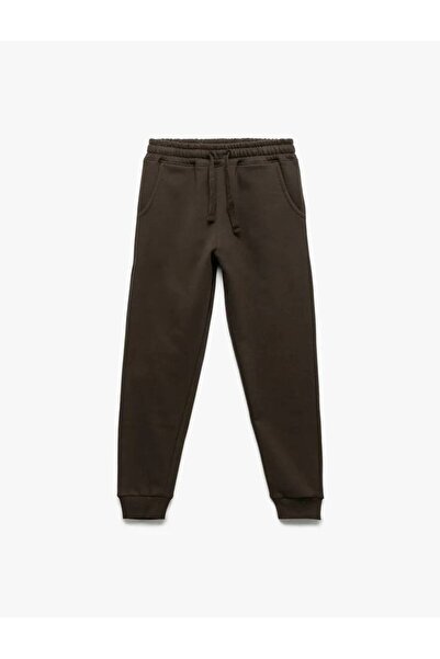 Koton Bavlněné šněrovací tepláky Jogger