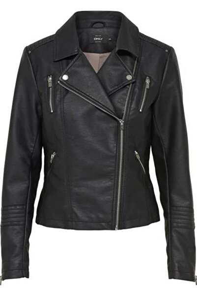 ONLY Jachetă de piele pentru femei Onlgemma Faux Leather Biker Otw Noos Black...