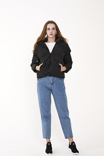 trender Black Women's Coat Y02