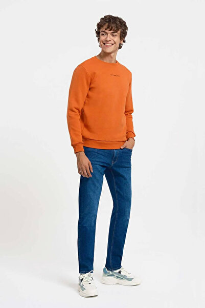 Loft Regular Fit Orange Men's Sweatshirt Lf2034268