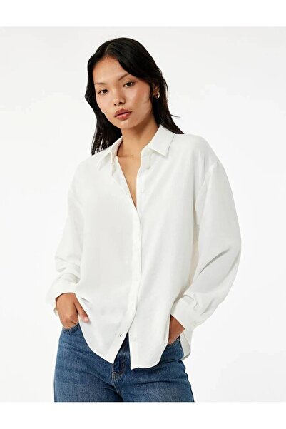 Koton Women's Long Sleeve Shirt 6Wal60004Iw