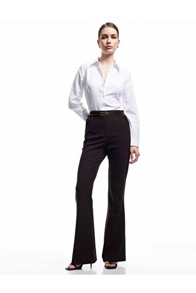 Koton Women's Long Sleeve Shirt 6Wak60035Uw