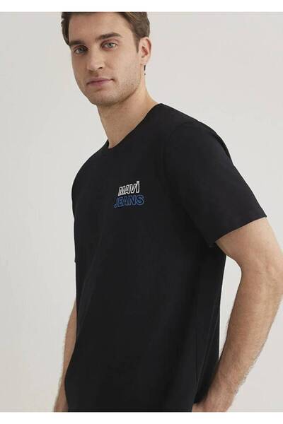 Mavi Baskılı Erkek T-Shirt M066841-900