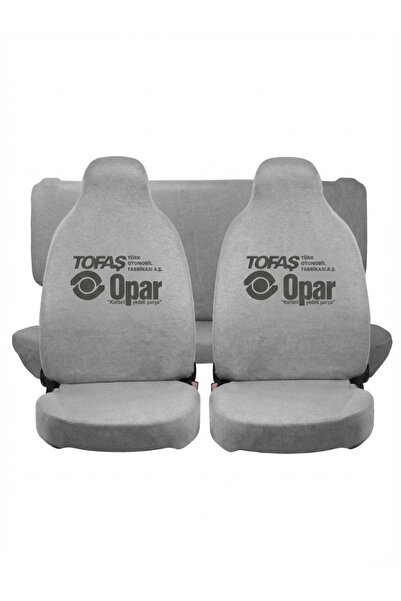 Vemaks Oto Aksesuar غطاء مقعد السيارة من أوبار مطبوع باللون الرمادي