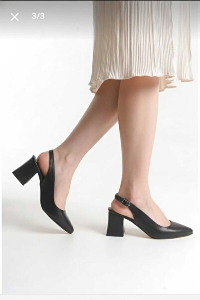 Henne pantofi casual cu toc deschis la spate, cu 7 puncte