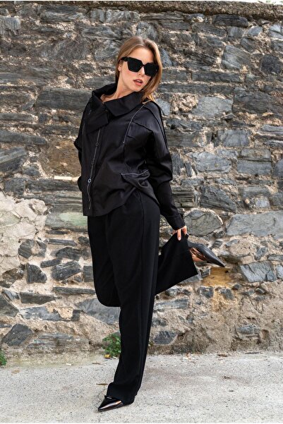 VorNişantaşı Kadın Tasarım Kare Yaka Gömlek