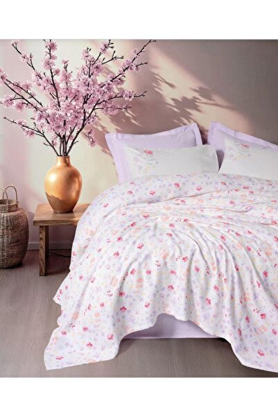 Cotton Box Set Estiva Pique pentru o singură persoană Winsome Liliac