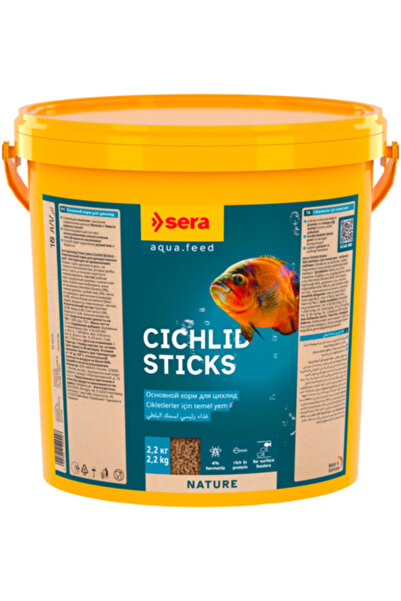 SERA Cichlid Sticks 250 gr (Açık) Balık Yemi Kilitli Poşette Gönderilir Skt :...