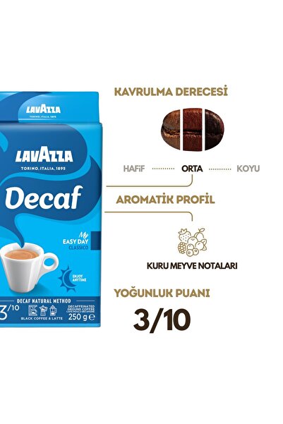 LavAzza Decaf My Easy Day Classico + Crema e Gusto + Qualità Rossa Filtre Kahve (250gr) 3'Lü Paket