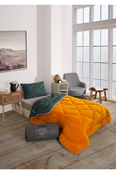 argehome لحاف وغطاء وسادة ويلسوفت مزدوج الجوانب من الصوف المنفوش طقم لحاف ويلسوفت باللون البيج