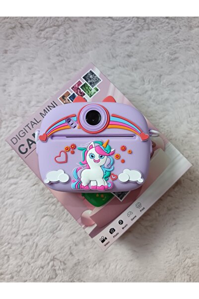 MAXISHOPSRL Camera foto cu imprimare instant pentru copii, 48 Mpx, 1080P, Ecr...