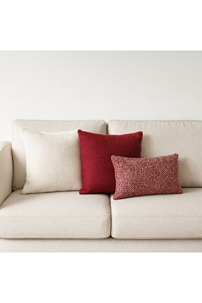 MEFAKS TEKSTİL 3-компонентен комплект декоративни възглавници – кремави, тера...
