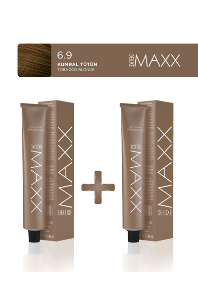 MAXX DELUXE 2'li Tüp Saç Boyası 60 ml 6.9 Kumral Tütün