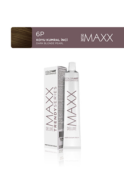 MAXX DELUXE Trendy Series Tüp Saç Boyası 100 ml 6P Koyu Kumral İnci
