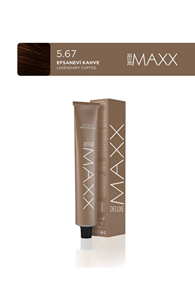 MAXX DELUXE Tüp Saç Boyası 100 ml 5.67 Efsanevi Kahve