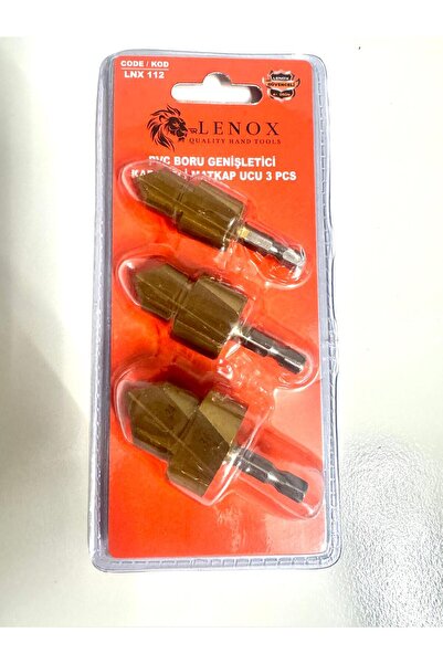 Lenox Tools PVC Boru Genişletici Kademeli Matkap Ucu Seti 3’lü 15–31 mm Plastik Boru Genişletme