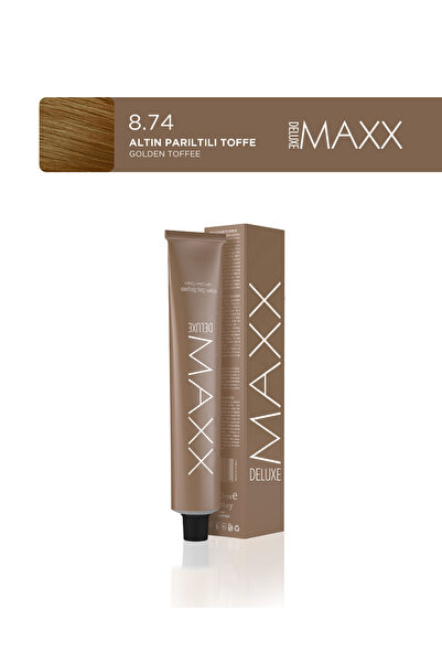 MAXX DELUXE Tüp Boya 60 ml 8.74 Altın Parıltılı Toffe