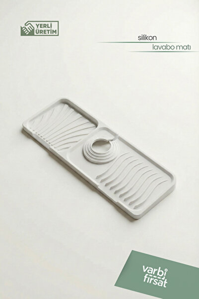 Varbifırsat Musluk Matı Elastik Silikon Mutfak Ve Banyo İçin Lavabo Su Tutucu Musluk Ve Batarya Matı