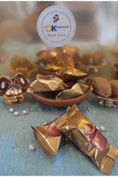 DK PAZARLAMA DATE KARAMEL ÇİKOLATALI BADEMLİ HURMA 1KG