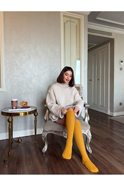 LAGRANZE Cozy Line Premium Women's Over-The-Knee Jacquard Socks