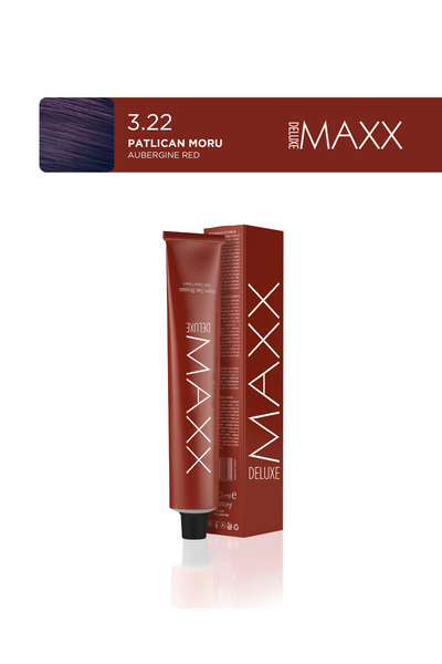 MAXX DELUXE Tüp Saç Boyası 100 ml 3.22 Patlıcan Moru