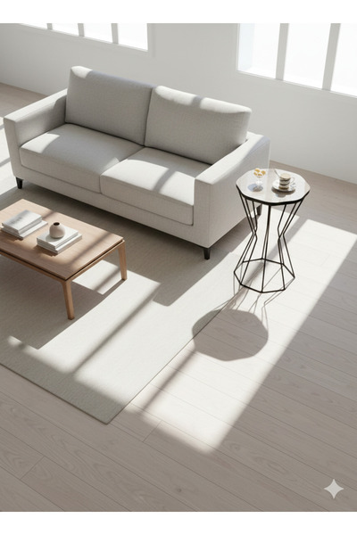 Eşyala. Sekizgen Mermer Desenli Yan Sehpa - Gri / Siyah