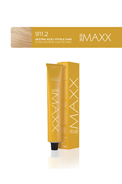 MAXX DELUXE Tüp Saç Boyası 60 ml 911.2 Ekstra Açıcı Viyole Sarı