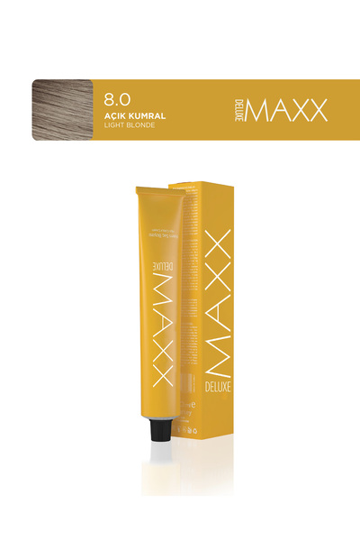 MAXX DELUXE Tüp Saç Boyası 60 ml 8.0 Açık Kumral