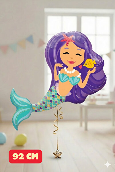 Baloncu Nene Deniz Kızı Folyo Balon Doğum Günü Folyo Balon Karekter Folyo Bal...
