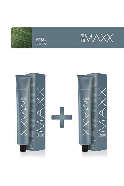 MAXX DELUXE 2'li Tüp Saç Boyası 60 ml Yeşil