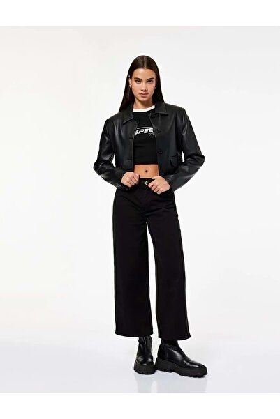 Koton Women's Clothing Trousers BLACK