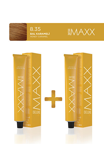 MAXX DELUXE 2'li Tüp Saç Boyası 100 ml 8.35 Bal Karameli