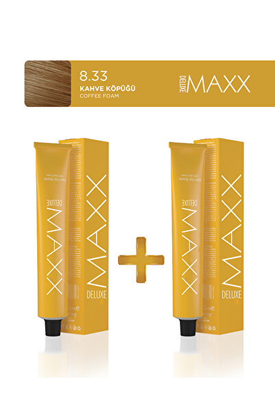 MAXX DELUXE 2'li Tüp Boya 60 ml 8.33 Kahve Köpüğü