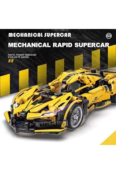 OEM Masina Supercar tip Lego de constructie cu sistem pull-back – 423 piese, 6+ ani