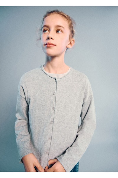 MANGO Kids Uzun kollu örgü hırka