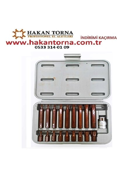 Rico Delikli Torx Otomotiv Bits Set Kaplamalı 19 Parça Orjinal Ürün
